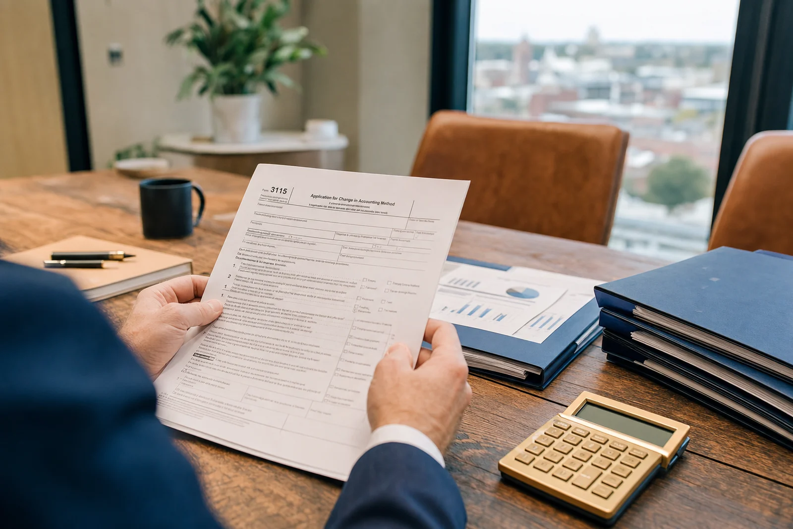 IRS Form 3115 accounting method change document for Fort Wayne business tax compliance