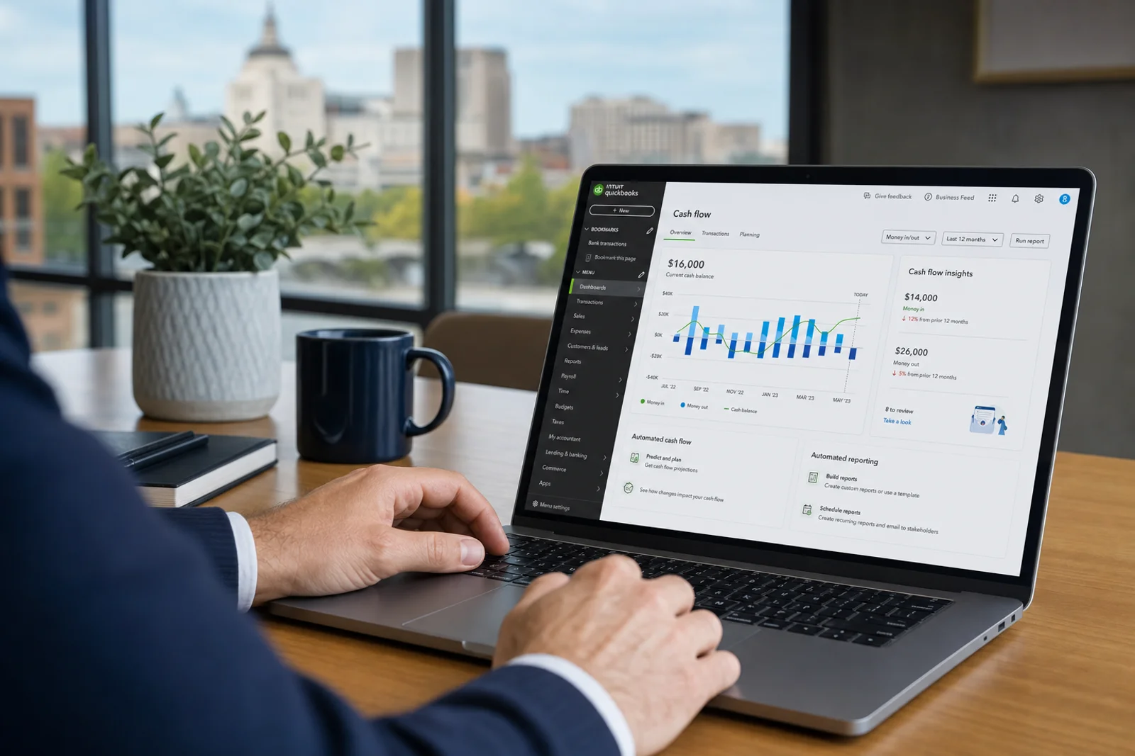 QuickBooks cash flow management software for Northeast Indiana businesses