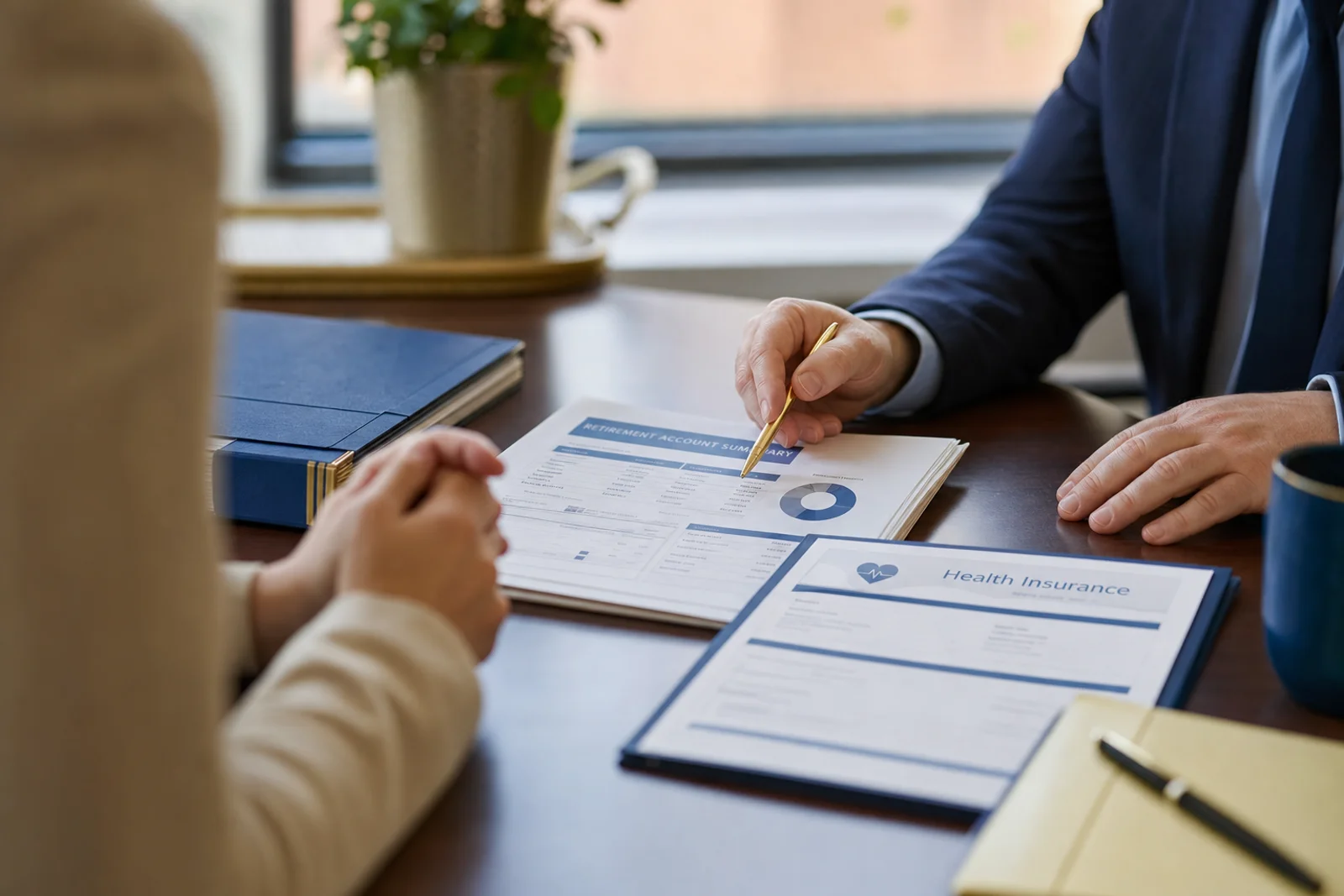Fort Wayne business owner reviewing non-taxable retirement and benefit income categories