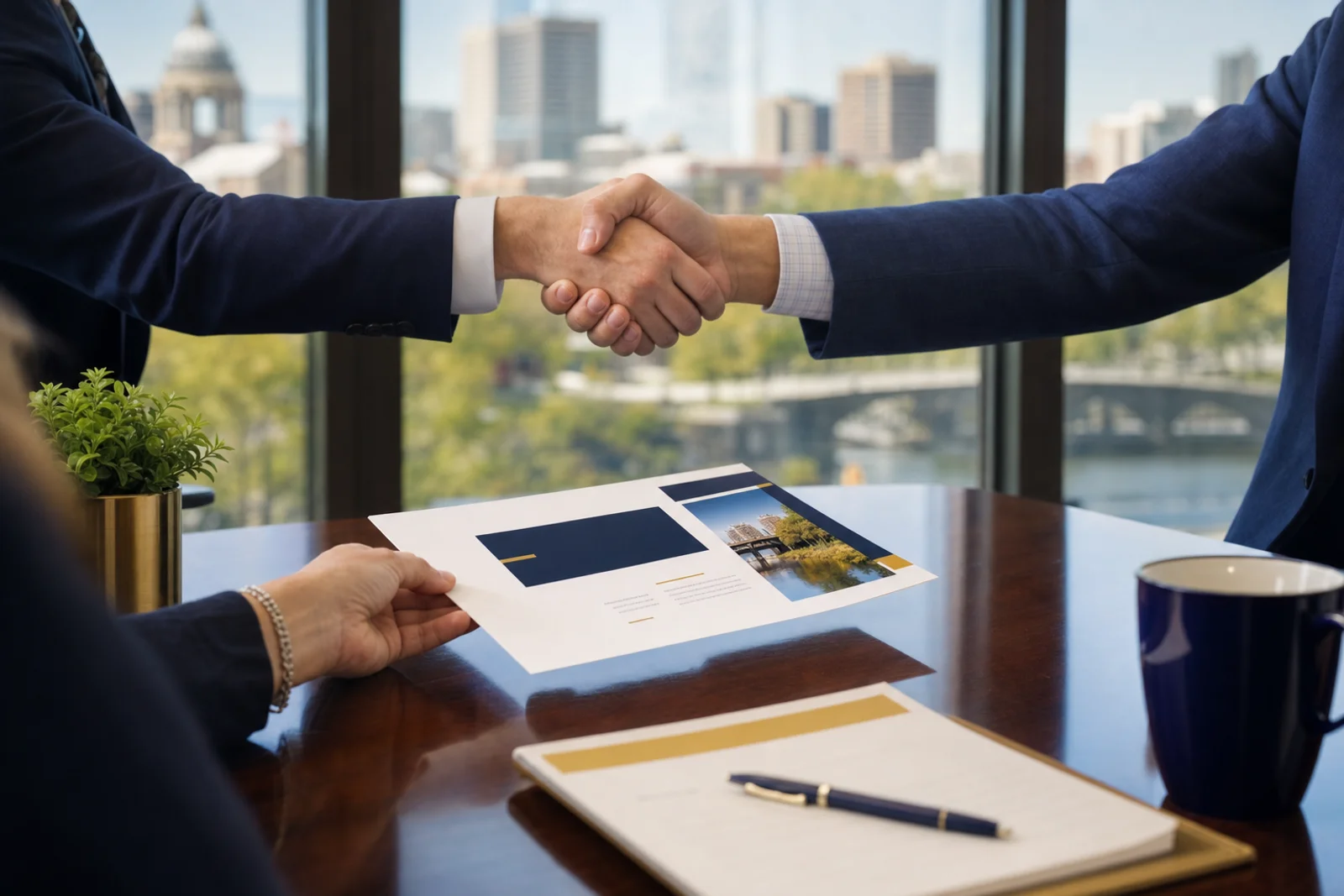 Fort Wayne CPA and business owner partnership handshake for strategic planning